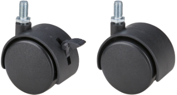 Schwenkrolle mit Schraube