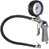 Reifenfüllpistole mit Manometer und Kupplung