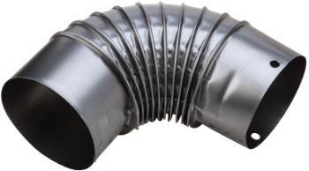 Gebogenes Bogenrohr aus Schwarzblech 1029