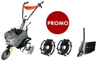 Paket Motorhacke T704 mit Häufler und Metallrädern EvoTools +Plus®