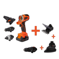 Akku-Multifunktionsschrauber-Set MT20 bürstenlos mit 3 Köpfen, 2 Akkus und Ladegerät MAX 20V ONE EvoTools®