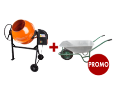 Betonmischer EvoTools® + Schubkarre PROMO 1+1