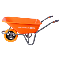 Schubkarre Kunststoffmulde Typ P mit Polyurethanrad und Metallfelge EvoTools +Plus® / T: 90