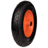 Schubkarrenrad P Pneumatisch mit Metallfelge und Stollen 8056