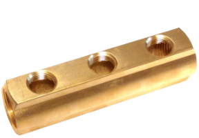 Verteiler aus Messing 1" EvoSanitary®