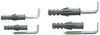 L-Schraube mit Dübel (2 Stk.)