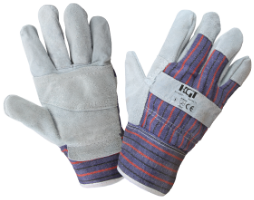 Leder- und Canvas-Handschuhe