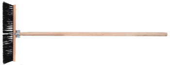 Besen mit Metallkupplung und Stiel