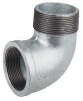 Verzinkter Winkel Innengewinde - Außengewinde 92