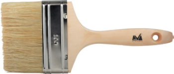Pinsel mit Holzgriff und Weißen Borsten