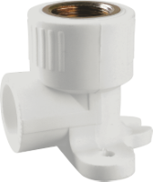 Winkel PP-R Innengewinde Messing mit Flansch EvoSanitary®