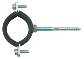 Metall-Rohrschelle mit Gewindestift und Gummieinlage EvoSanitary®