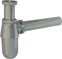 Verstellbarer Spülbecken-Siphon, verchromt