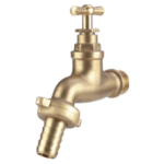 Doppeldienst-Auslaufhahn aus Messing mit Gummi-Oberteil