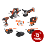 Werkzeuge ONE +Akku 2Ah+4Ah+Ladegerät Promo 8+4+2+4