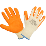 Gestrickte Latexhandschuhe Orange