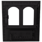 Kamintür mit Aschenkasten Rumänische Motive