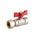 Kugelhahn - Flügelgriff mit Halbverschraubung IG–IG EvoSanitary®