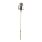 Lackierter Spaten mit Holzstiel