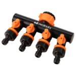 Schlauchadapter 4-Wege mit Hähnen EvoTools®