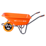 Schubkarre Kunststoffmulde Typ P mit Polyurethanrad und Metallfelge EvoTools +Plus®