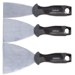 Set aus 3 Edelstahl-Spachteln mit Schlagkappe EvoTools +Plus®