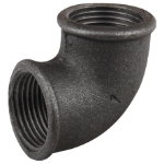 Schwarzer Winkel 90 Innengewinde - Innengewinde