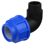 PEHD Winkel mit Außengewinde EvoSanitary®