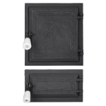 Ofentür + Aschenkasten Palme Economy