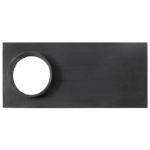 Gusseiserne Kochplatte mit Rauchrohrstutzen