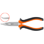 Gebogene Spitzzange Orange-Schwarz