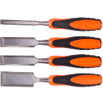 Stechbeitel für Holz mit TPR-Griff (4 Stück)