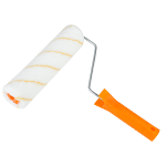 Acryl-Farbroller mit Gelben Spiralen