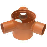 Bodenablauf-Siphon SL 2 Anschlüsse 120° STY 503-1